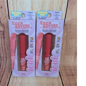 2 PK Ioni Butter Bae Shea Butter Lipstick Pink Rose DT2412 Vegan Hydrating